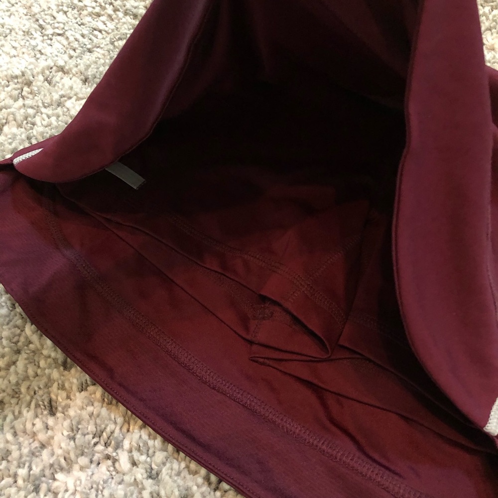 ADIDAS BURGUNDY AND WHITE TENNIS SKIRT - Picture 2 of 4